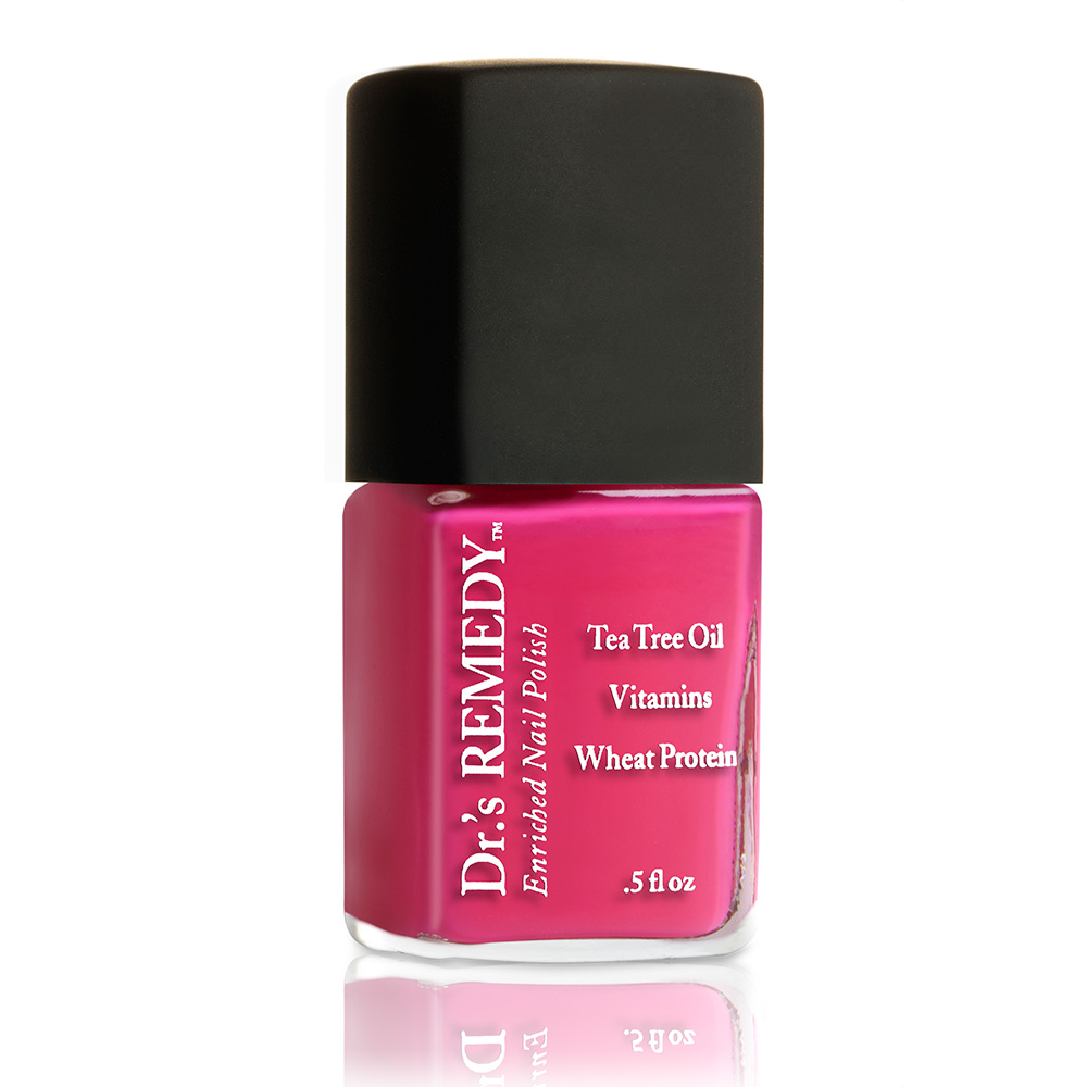 Doctor Formulated Hopeful Hot Pink Enriched Nail Polish Drs Remedy 