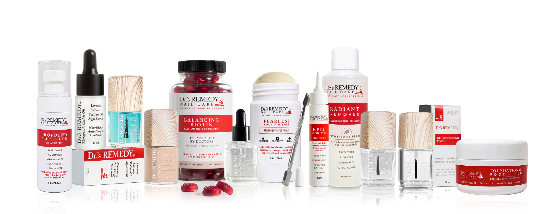 Pedicure being performed with Dr.'s REMEDY Nail Care Products
