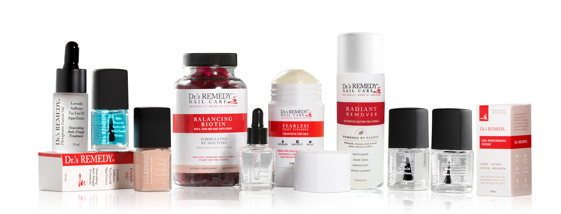 Podiatrist-formulated line of treatment products from Dr.'s REMEDY