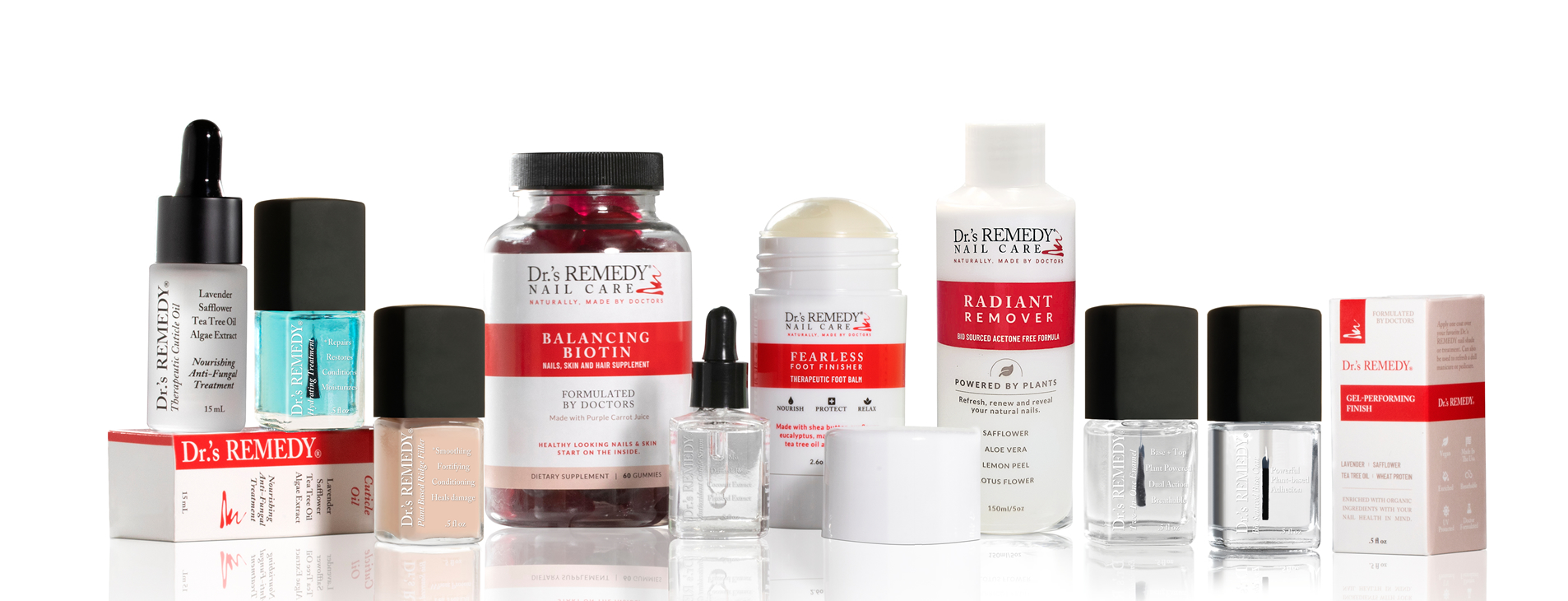 Podiatrist-formulated line of treatment products from Dr.'s REMEDY