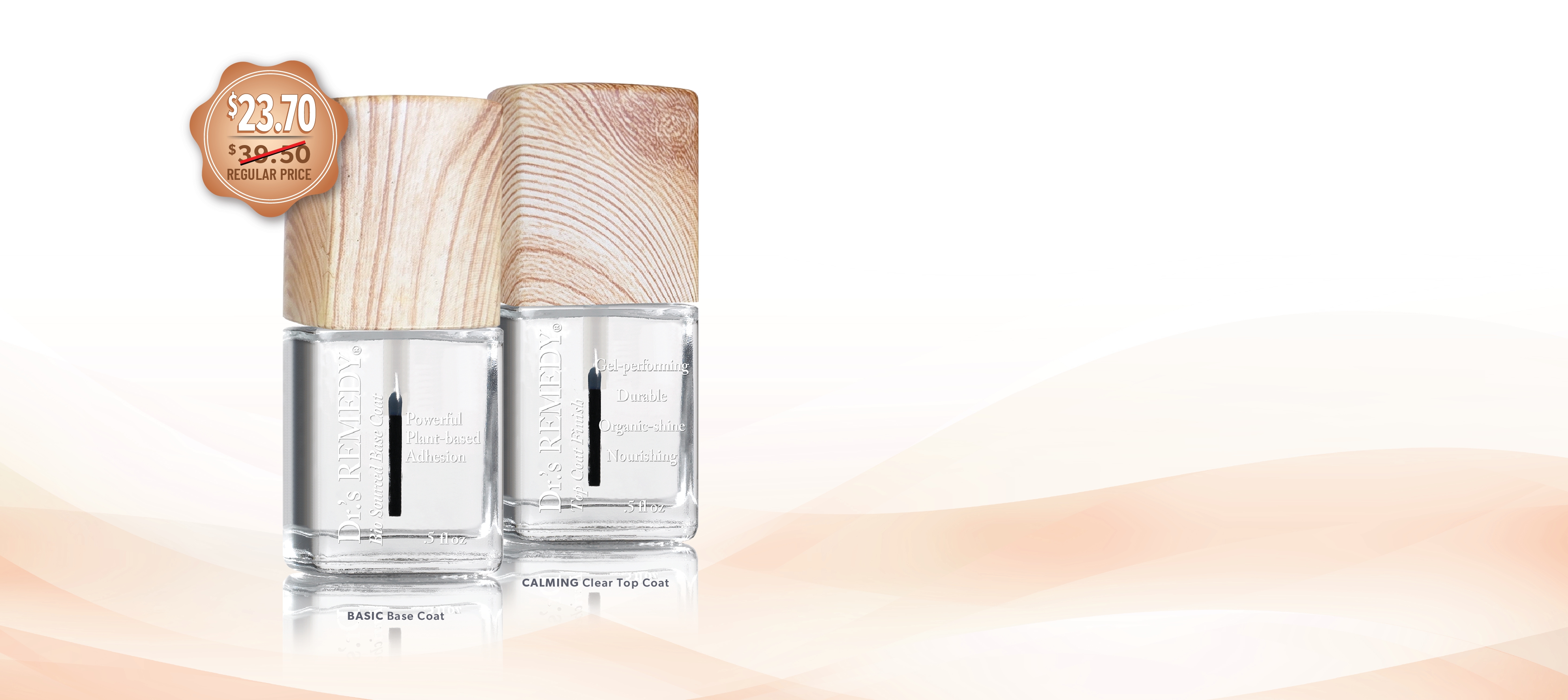 THE NEW POWER PAIR DUO Andmdash   STRENGTHENS  HEALS  Andamp  PROTECTS    GET THE DUO  NOW 40 OFF  Andbull  BASIC Base Coat Andmdash  Bio Sourced Vitamin Packed Primer  That Acts As A Durable Color Magnet    Andbull  CALMING Clear Top Coat Andmdash  Gel Like  Salon Grade Top Coat  For Ultra Shine And Durable Protection  40 OFF THE POWER PAIR DUO  RETAIL PURCHASE ONLY WHILE SUPPLIES LAST  Shop Now