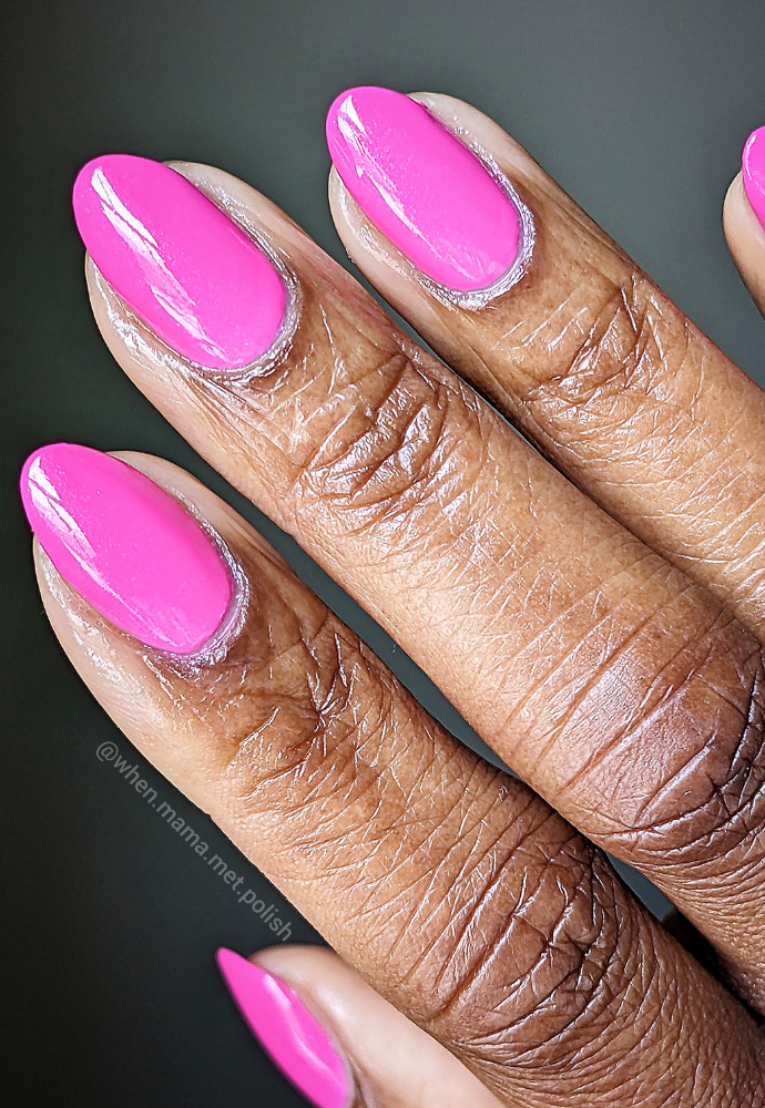 mod squad - electric neon pink nail polish, color & lacquer - essie