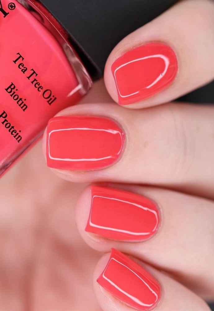 Amazon.com : TUTUYU Pastel Coral Pink Gel Nail Polish,Macaron Coral Pink  Gel Polish for Nail Art Starter or Manicure Salon, 0.51 Fl Oz - GP0022 :  Beauty & Personal Care